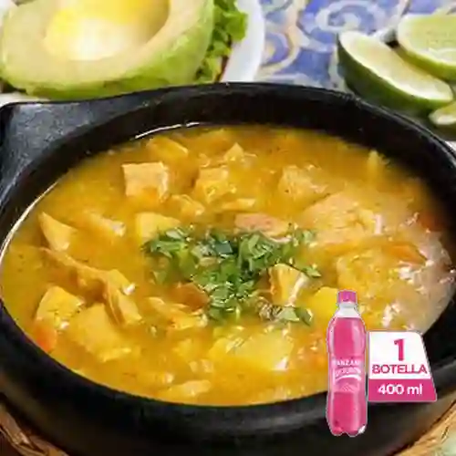 Combo Sopa Del Dia + Postobón Manzana 400 ml