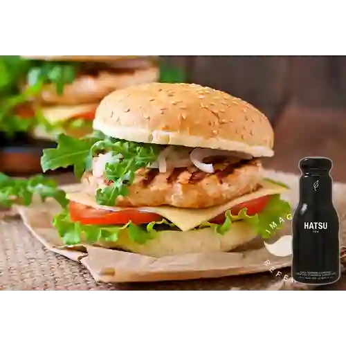 Combo Hamburguesa Pollo Grillé + Hatsu Negro 250 ml