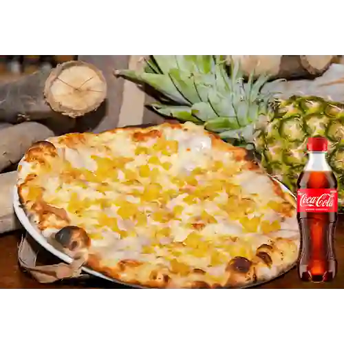 Combo Pizza Hawaiana + Coca Cola Original 400 ml