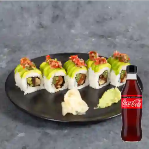 Combo Veggie Roll + Coca-Cola Sin Azúcar 300 Ml.