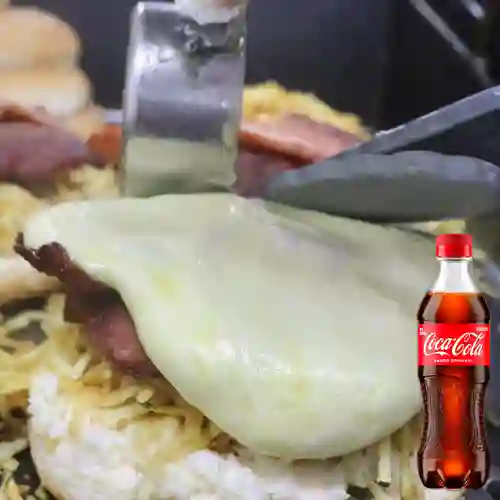 Combo Hamburguesa Solo Queso + Coca Cola Original 400 ml