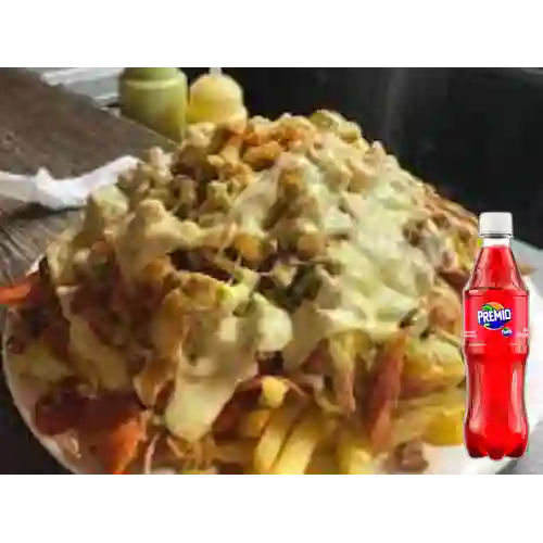 Combo Salchi con Todo + Premio 400 ml