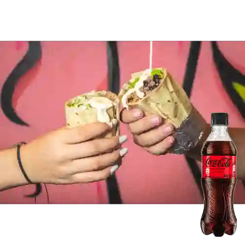 Combo Burro + Coca Cola Sin Azúcar 400 ml
