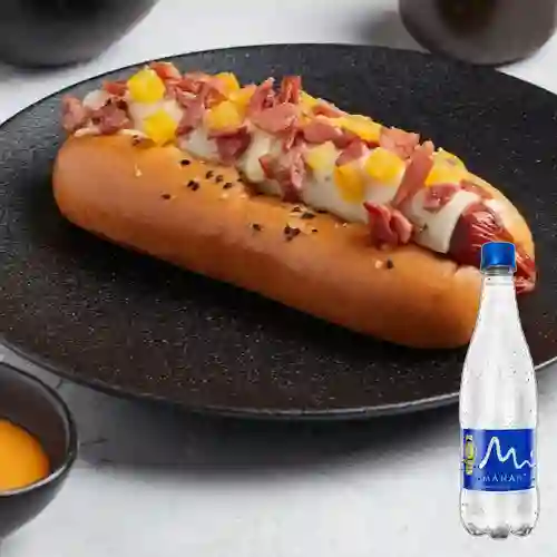 Combo El Gaucho Hawaiano + Manantial Sin Gas 600 ml