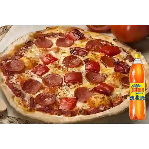 Combo Pizza de Pepperoni + Colombiana 1.5 L