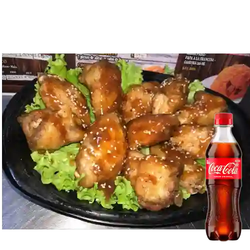 Combo Alitas Agridulce + Coca Cola Original 400 ml