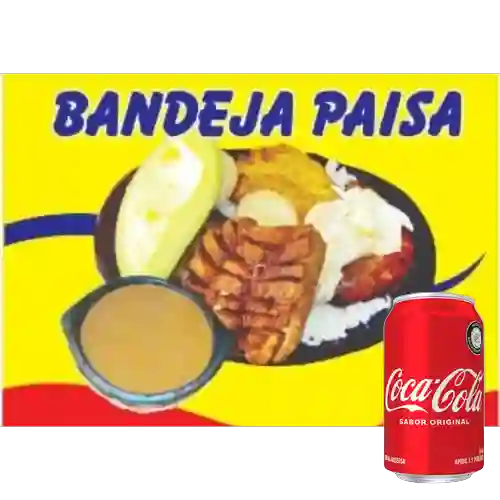 Combo Bandeja Paisa + Coca-Cola Sabor Original 330 ml