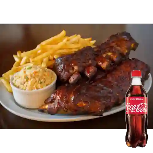 Combo Costilla Al Barril 800 gr +Cocacola Orig 500ml
