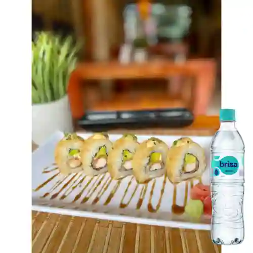 Combo Sushi Miami 10 Bocados +Agua Brisa S/gas 600ml