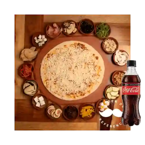 Combo Pizza Ibérica Personal +Cocacola S/az 400ML