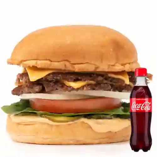 Combo Clap Smash Cheese Burger +Cocacola Orig 400ml