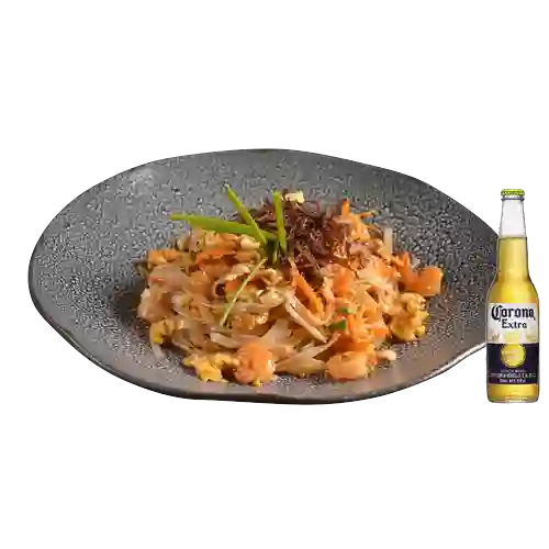 Combo Pad Thai Especial + Cerveza Corona Bot. 355ml