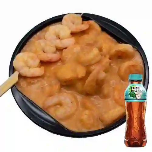 Combo Cazuela de Camarones + Fuze Tea Manzana 400 ml