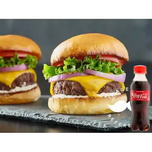 Hamburguesa Clásica de Carne +Cocacola Org 200ml