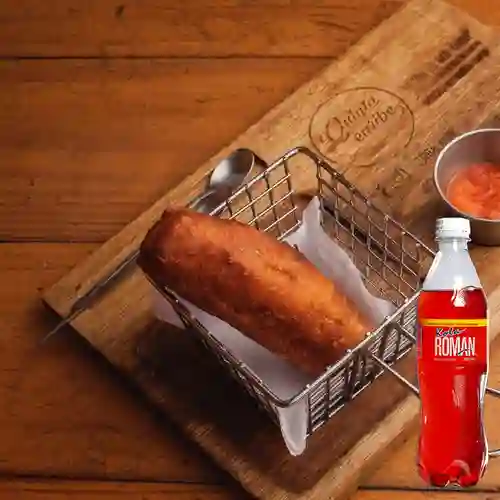 Combo Carimañola de Carne + Kola Roman 400 ml