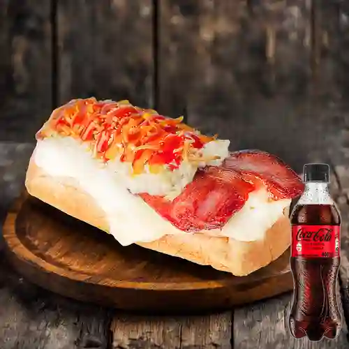 Combo Perra Grande + Coca-Cola Sin Azúcar 400 ml