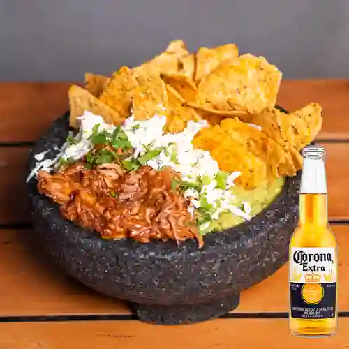 Combo Guacamole Texano + Corona 330 ml
