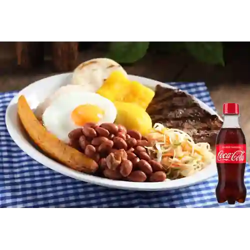 Combo Frijol c/ Hígado +Cocacola Orig 250ml