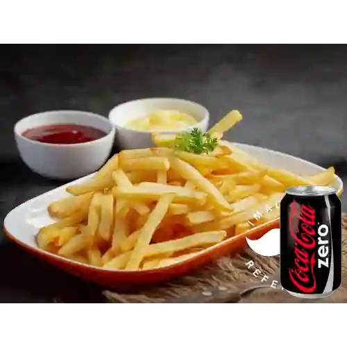 Combo Papas a la Francesa + Coca Cola Zero 235 ml