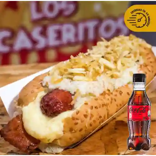 Combo Perro Premium + Coca Cola Sin Azúcar 250ML