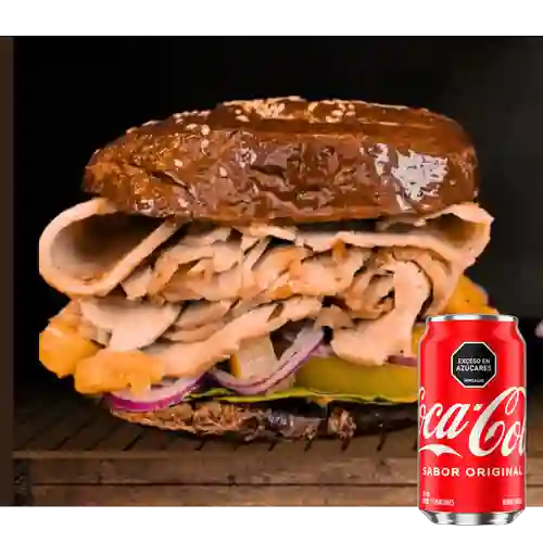 Combo Sánduche de Lomo + Coca Cola Original 330ML