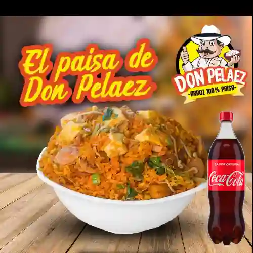 Paisa Don Pelaez 3 Porciones +CocaCola Org 1.5l