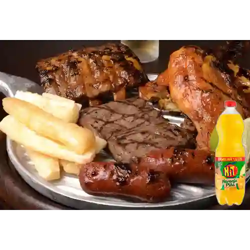 Combo Tabla de Carnes Asadas + Hit Naranja Piña 1.5 L