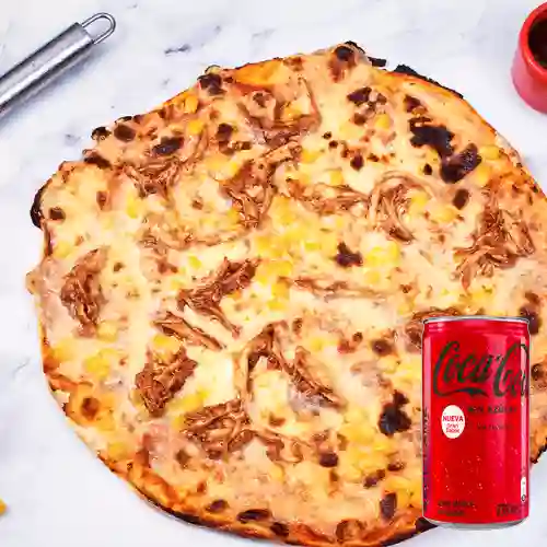 Combo Pizza Pollo Bbq&Maíz +Cocacola S/az 235ML