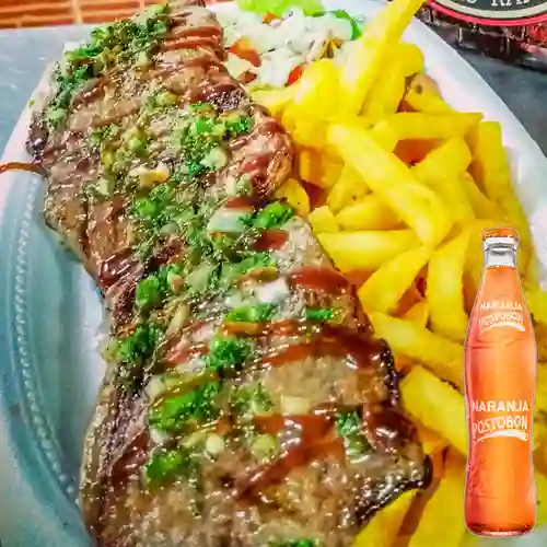 Combo Carne de Res + Naranja Postobón 350 ml