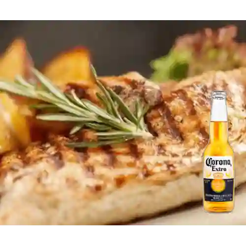 Combo Pechuga de Pollo + Corona 330 ml