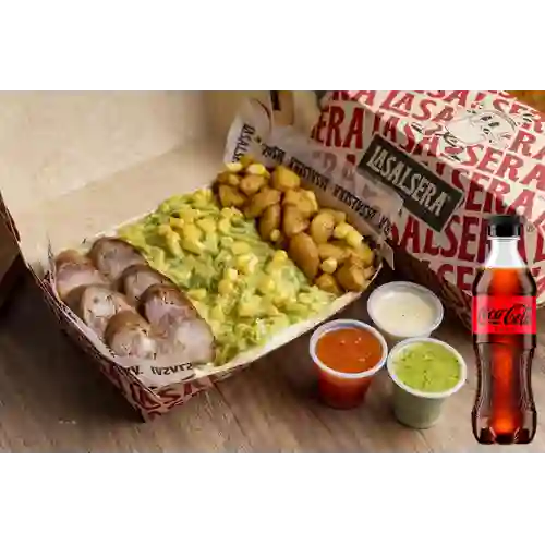 Combo Salchipapas Monteadentro + Coca-Cola ZERO 400ml