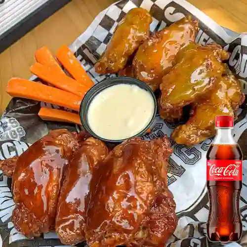 Combo Alitas X12 + Coca Cola Original 400 ml