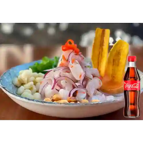 Combo Ceviche Clásico Peruano +Cocacola Orig 300ML