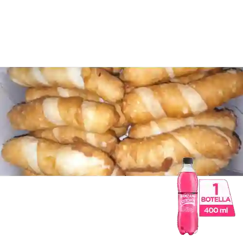 Combo 10 Minidedos de Doble Queso + Manzana 400ml