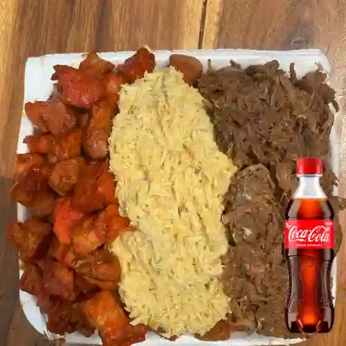 Combo Salchi Mixta Doble + Coca Cola Original 400 ml