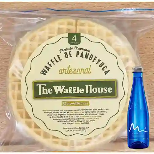 Waffle Pandeyuca Congelado 4 Und +Manantial S/gas 500ml