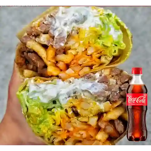 Combo Burrito de Chicharron +Cocacola Orig 400ml