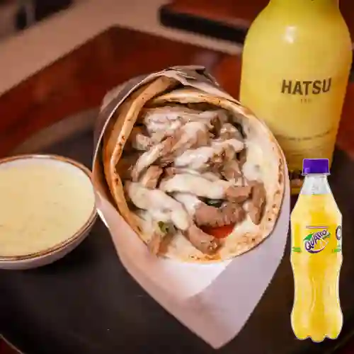 Combo Arma Tu Shawarma + Quatro Original 400ML