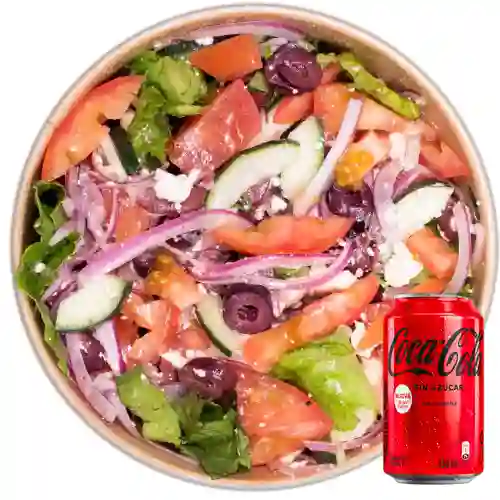 Combo Ensalada Griega + Coca Cola Sin Azúcar 330ML
