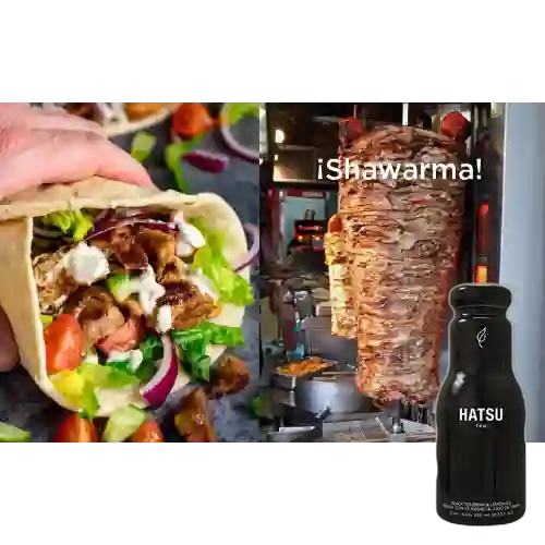 Combo Shawarma Al Trompo + Hatsu Negro 250 ml
