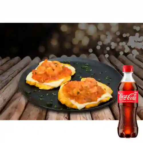 Combo Patacón con Camarón + Coca Cola Original 400 ml