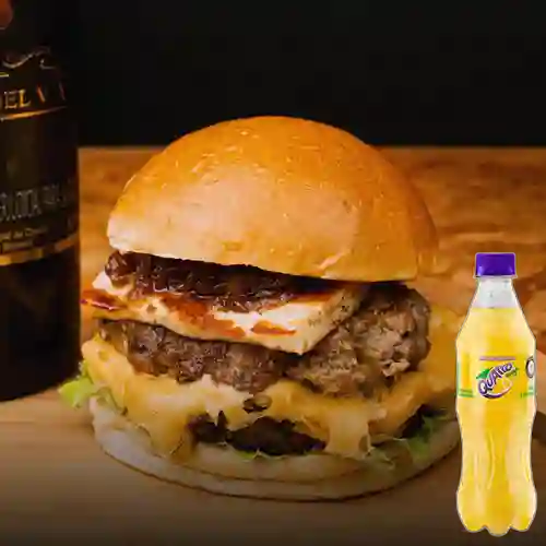 Combo Hamburguesa Leyenda + Quatro Original 400ML