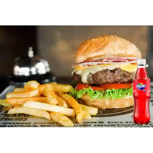 Combo Burger Friends Cheese + Premio 400 ml