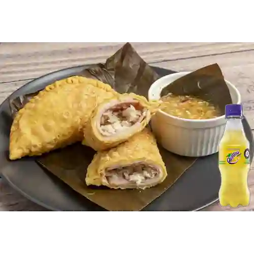 Combo Empanada D’ Cordón Blue + Quatro Original 250ML