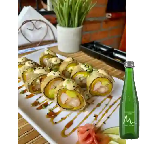 Combo Tropical 10 Bocados +Agua Manantial C/gas 300ml