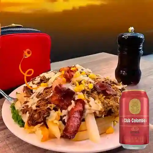 Combo Papimixto + Cerveza Club Colombia Roja Lta 330ml