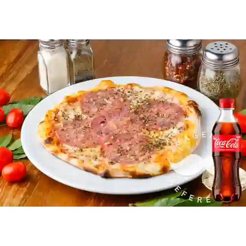 Combo Pizza de Salami Personal +Cocacola Orig 400ml