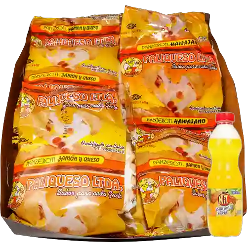 Panzerotis Congelados X10 +Hit Piña Naranja 500ml