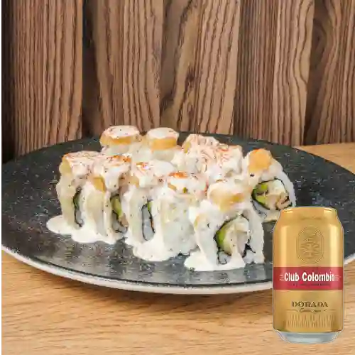 Combo Acevichado Roll + Club col. Dorada Lta 330ml