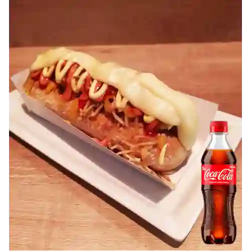 Combo Perro Lovers + Coca Cola Original 400 ml